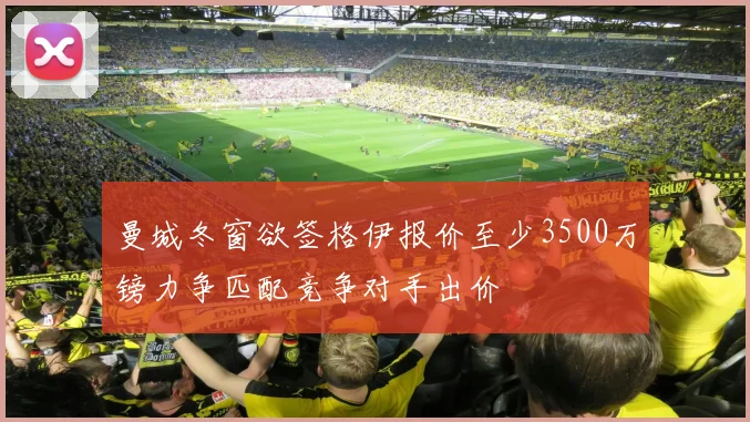 曼城冬窗欲签格伊报价至少3500万镑力争匹配竞争对手出价